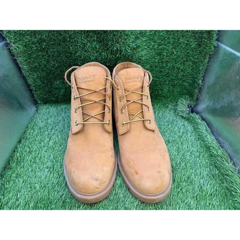 Timberland TB022039 Chukka Boots Mens 12 Brown Leather Waterproof Hiking Lace-Up
